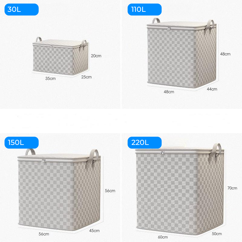 🔥 Black Friday 🔥 Kit 4 Boîtes de Rangement Premium 30L–220L – EiZak