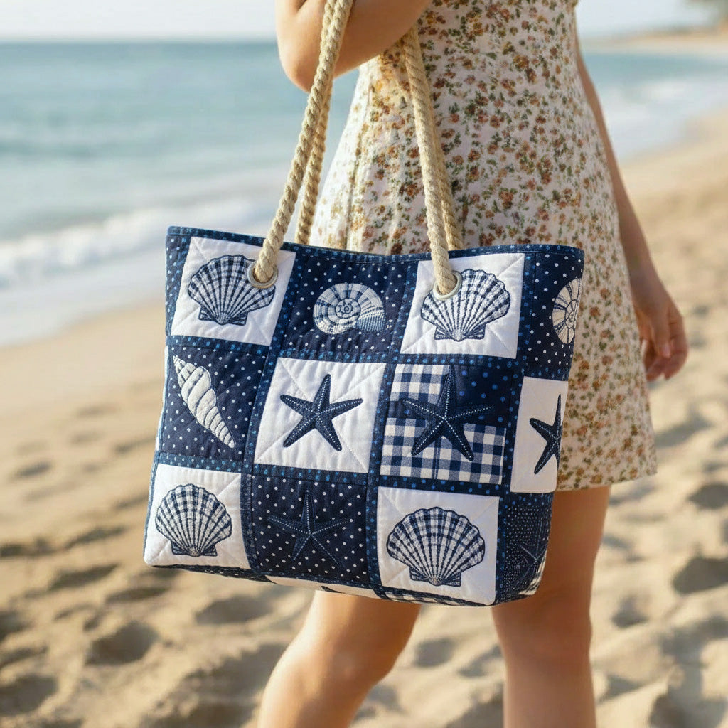 Borsa da Spiaggia Fatta a Mano | Serenità di Conchiglie