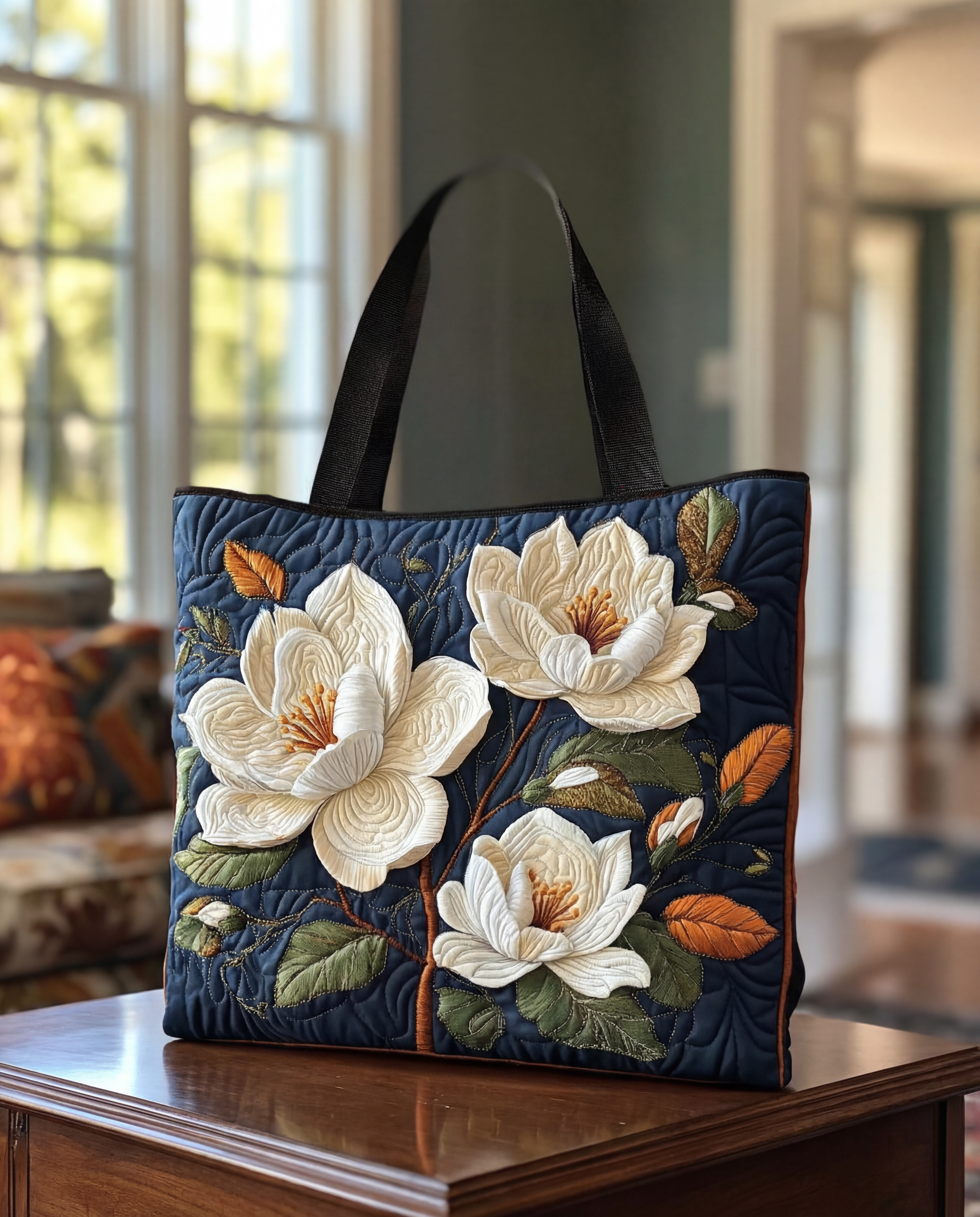 Borsa Artigianale Trapuntata 'Magnolia Delicata'