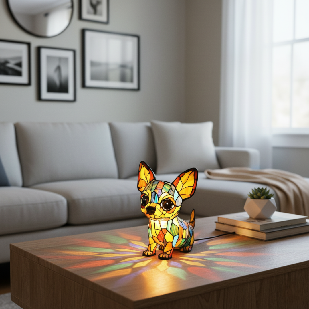 Lampada Artigianale – Charming Chihuahua Pendant