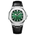 Square Quartz Watch - Silver Green