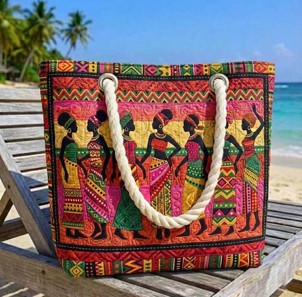 Borsa da Spiaggia Fatta a Mano | Regine di Melanina