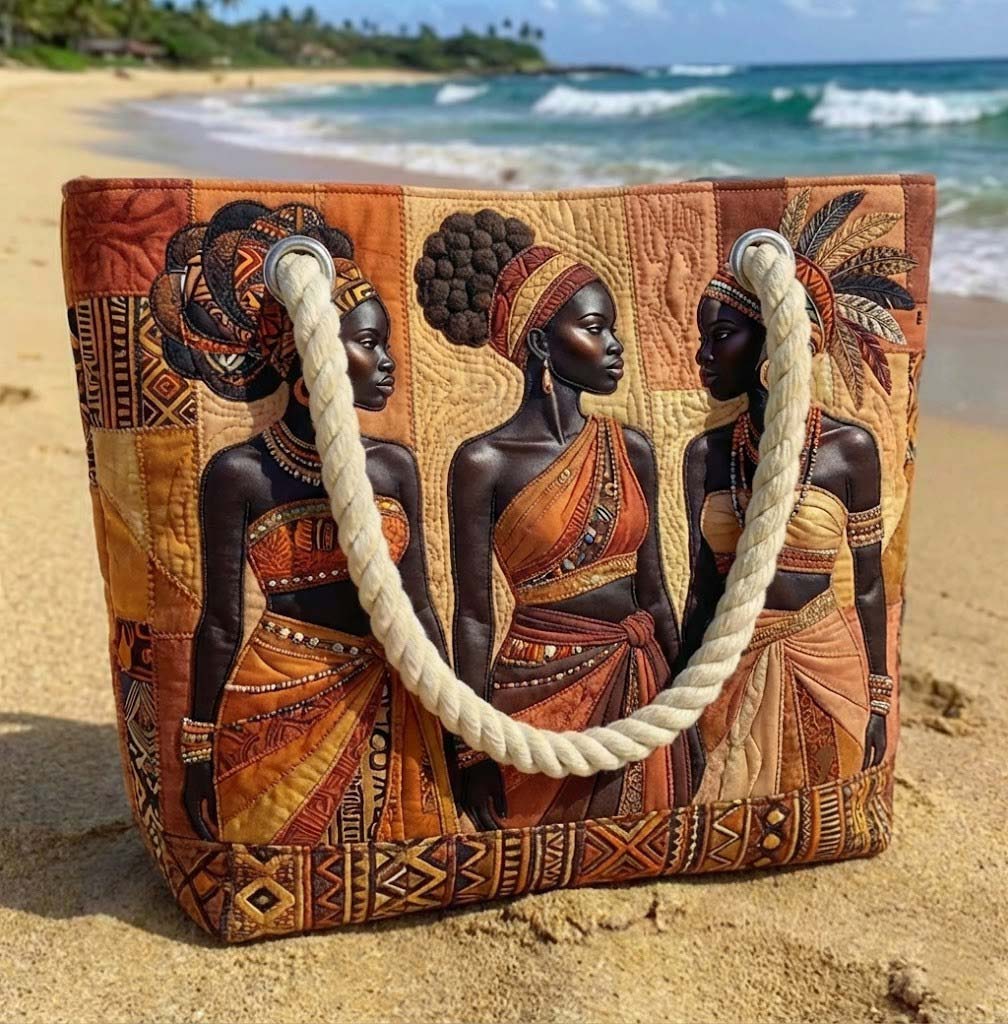 Borsa da Spiaggia Fatta a Mano | Melanin Queens Glow