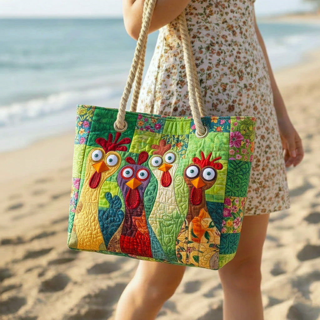 Borsa da Spiaggia Artigianale | Pollo Funky