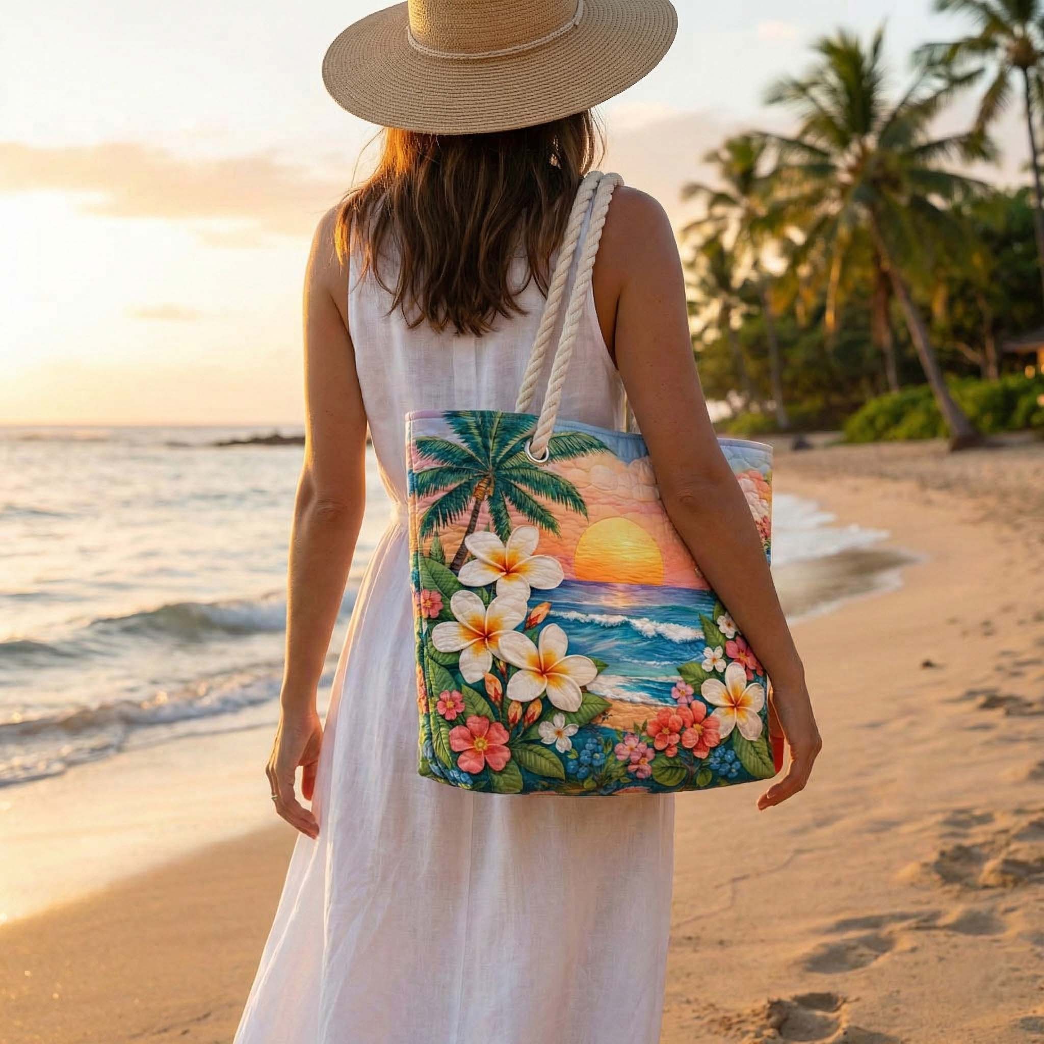 Borsa da Spiaggia Fatta a Mano | Brezza Tropicale