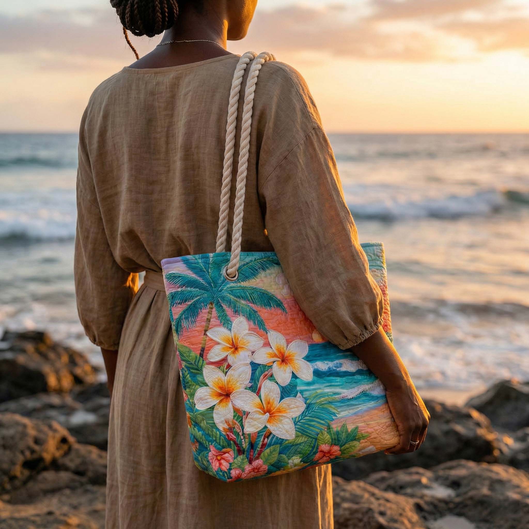 Borsa da Spiaggia Fatta a Mano | Spirito Tropicale