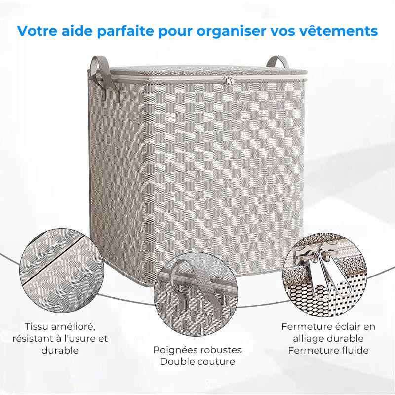 🔥 Black Friday 🔥 Kit 4 Boîtes de Rangement Premium 30L–220L – EiZak