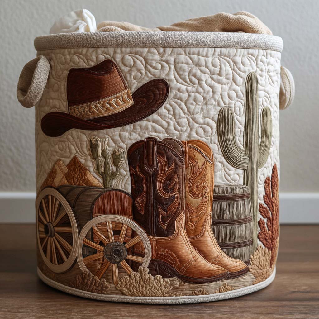 Western Spirit | Cesta Portabiancheria Fatta a Mano