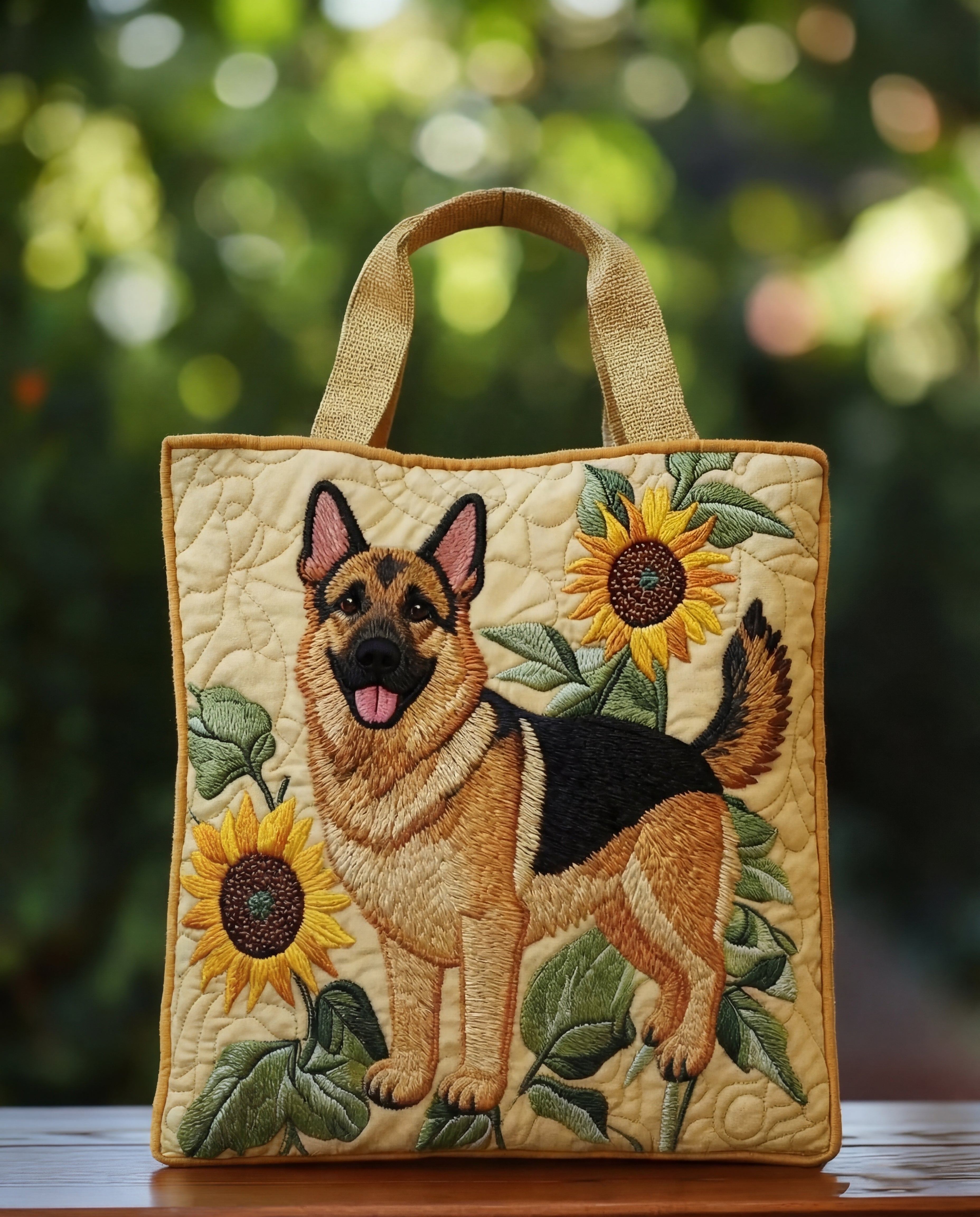 Borsa Stampa Floreale “Pastore Tedesco”