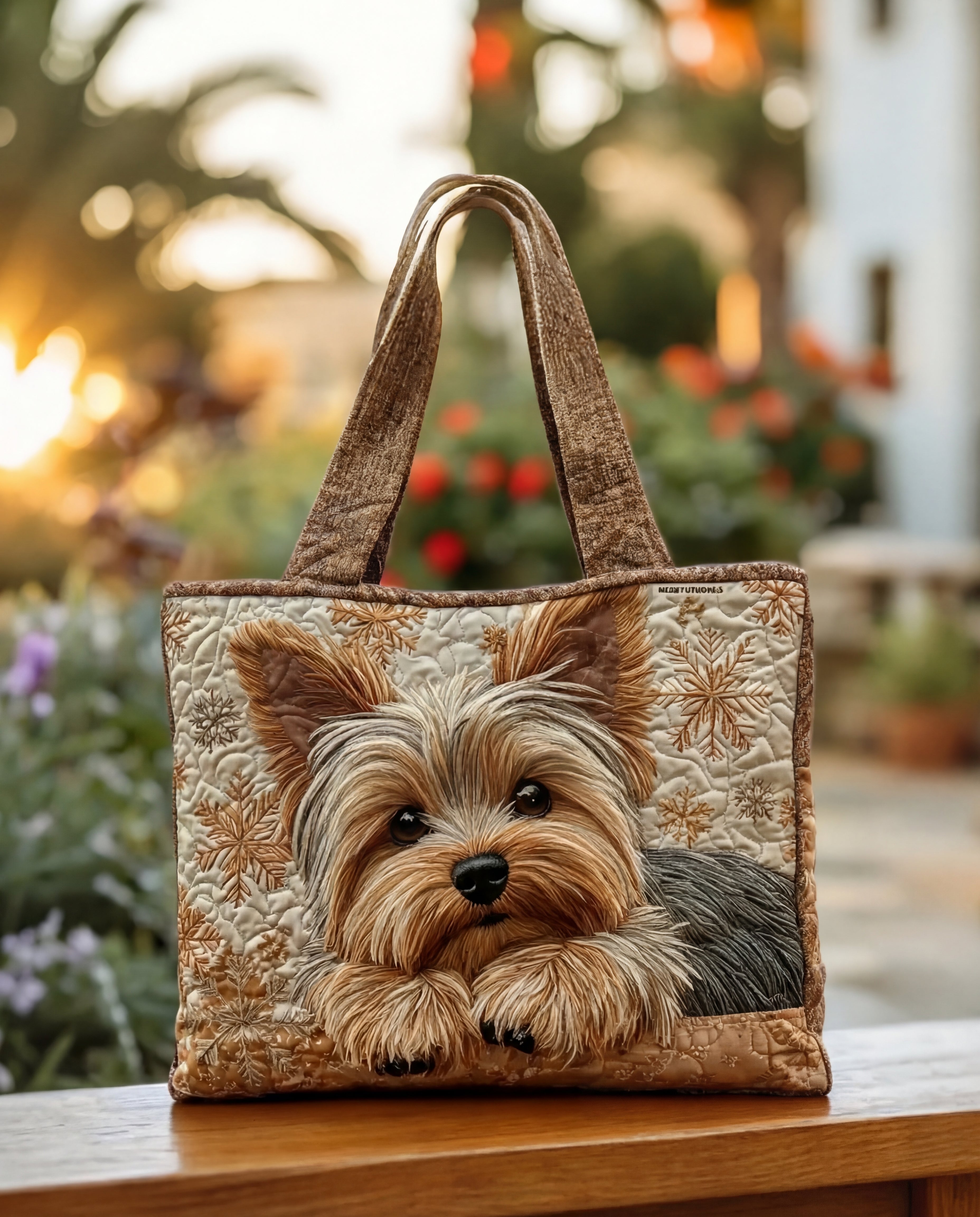 Borsa Artigianale Trapuntata “Yorkie Brillante”
