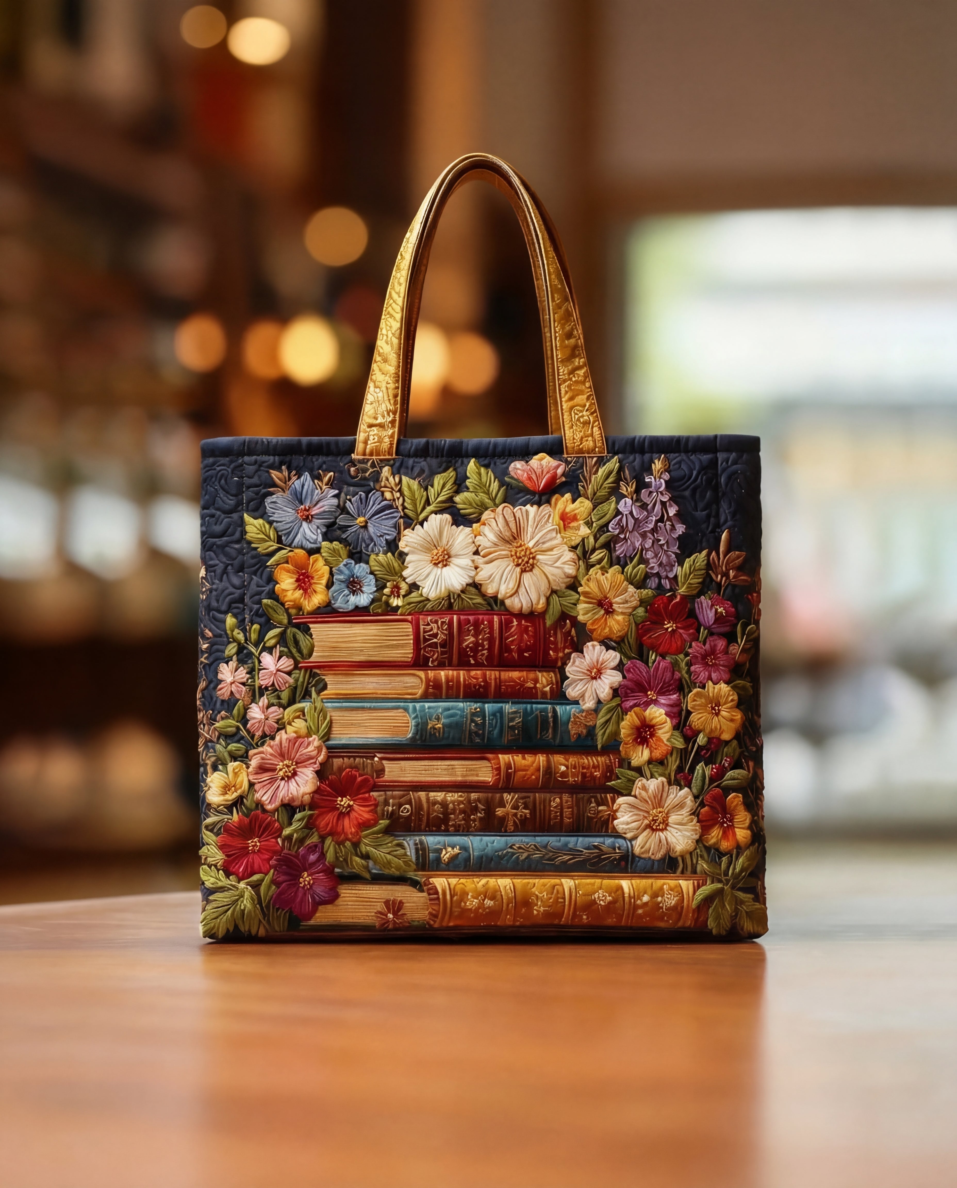 Borsa Artigianale Trapuntata 'Stampa Floreale'