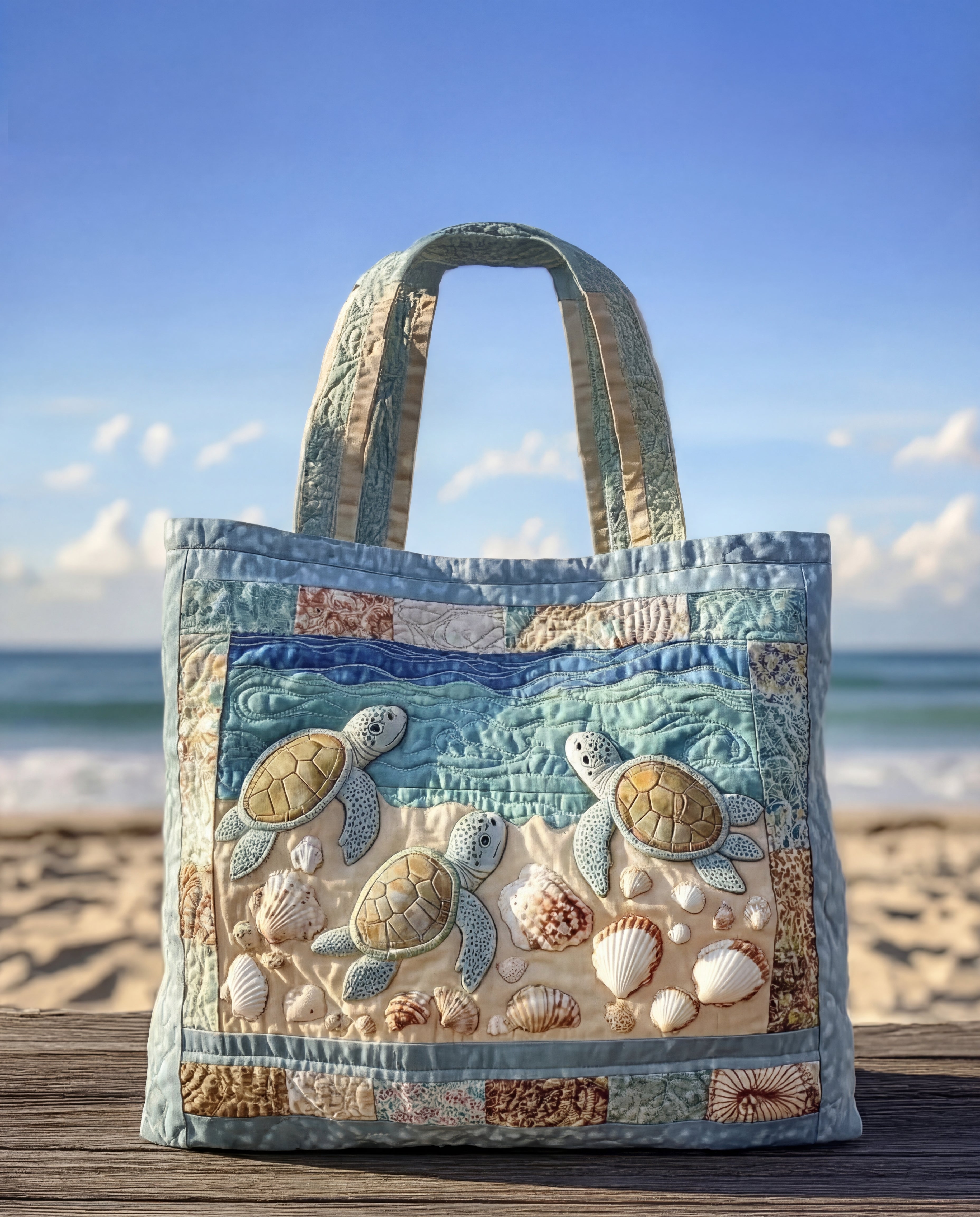 Borsa Artigianale Trapuntata 'Tartaruga'
