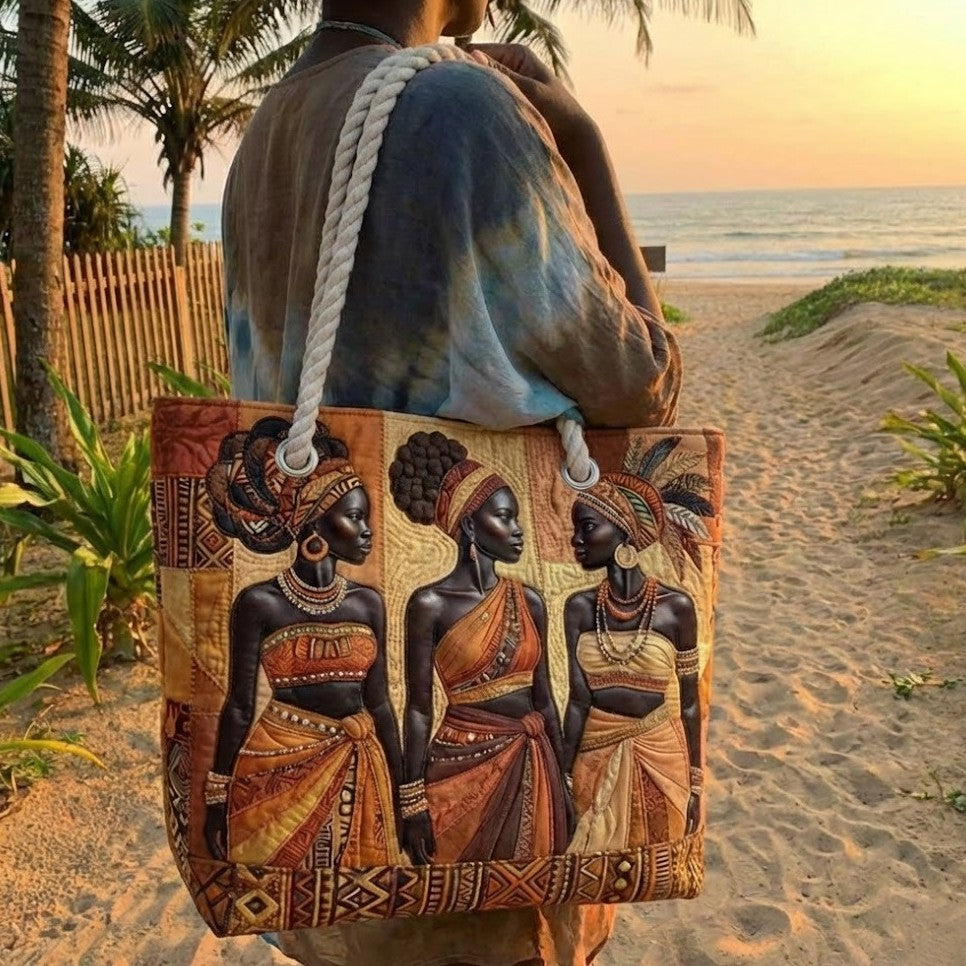 Borsa da Spiaggia Fatta a Mano | Melanin Queens Glow